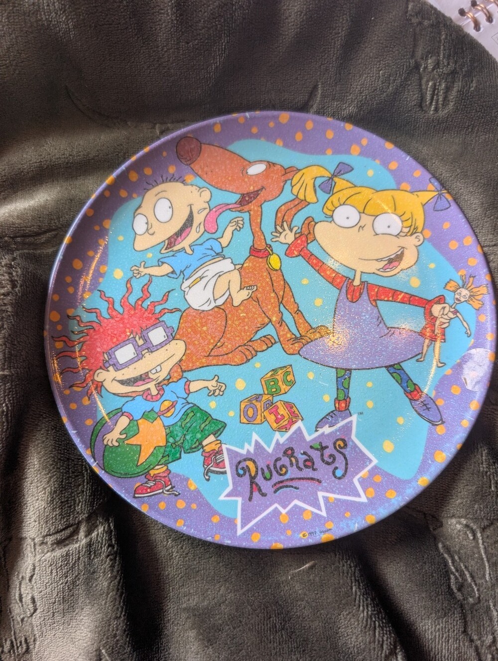 Rugrats Character Decorative Plate - Colorful Cartoon Design 1997